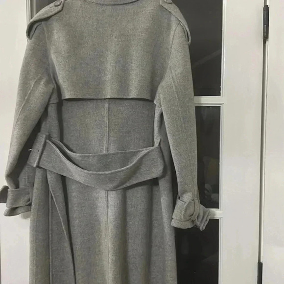 THEORY STATEMENT TRENCH COAT 
In Melange Grey
8158 - Picture 7 of 7